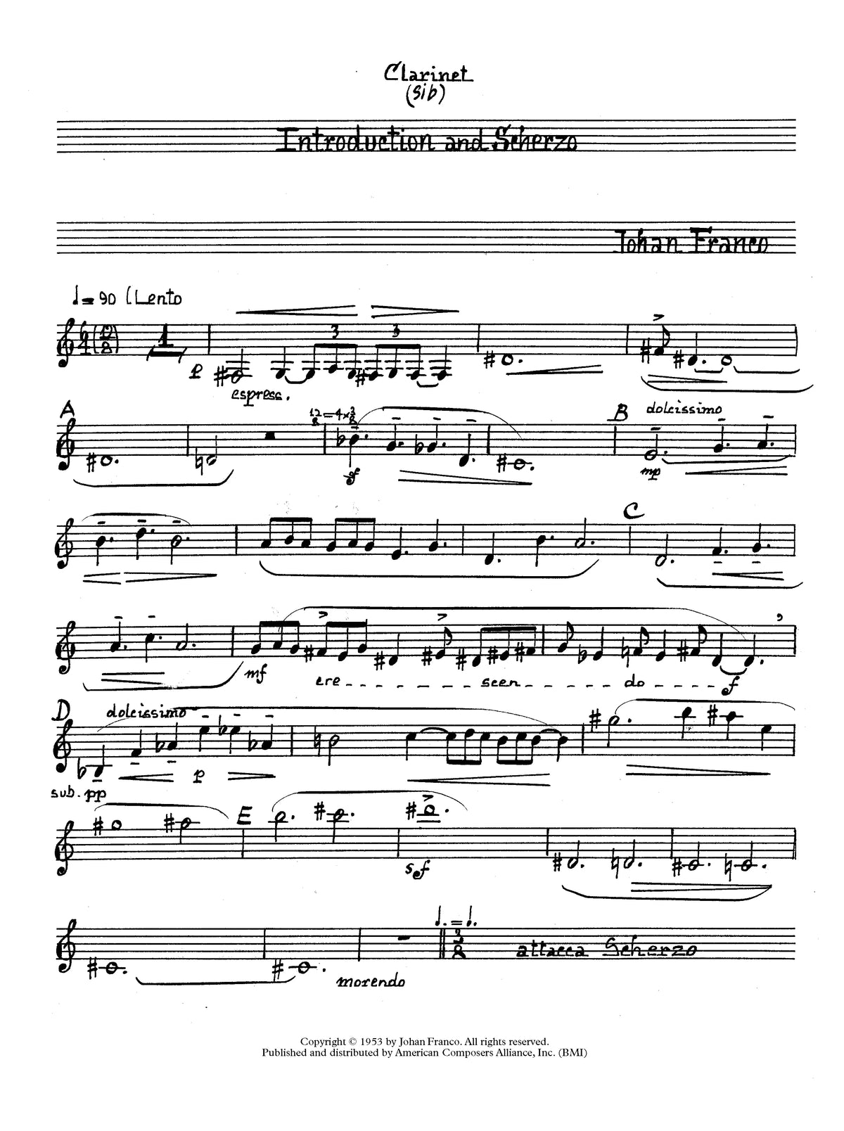 Franco: Introduction & Scherzo