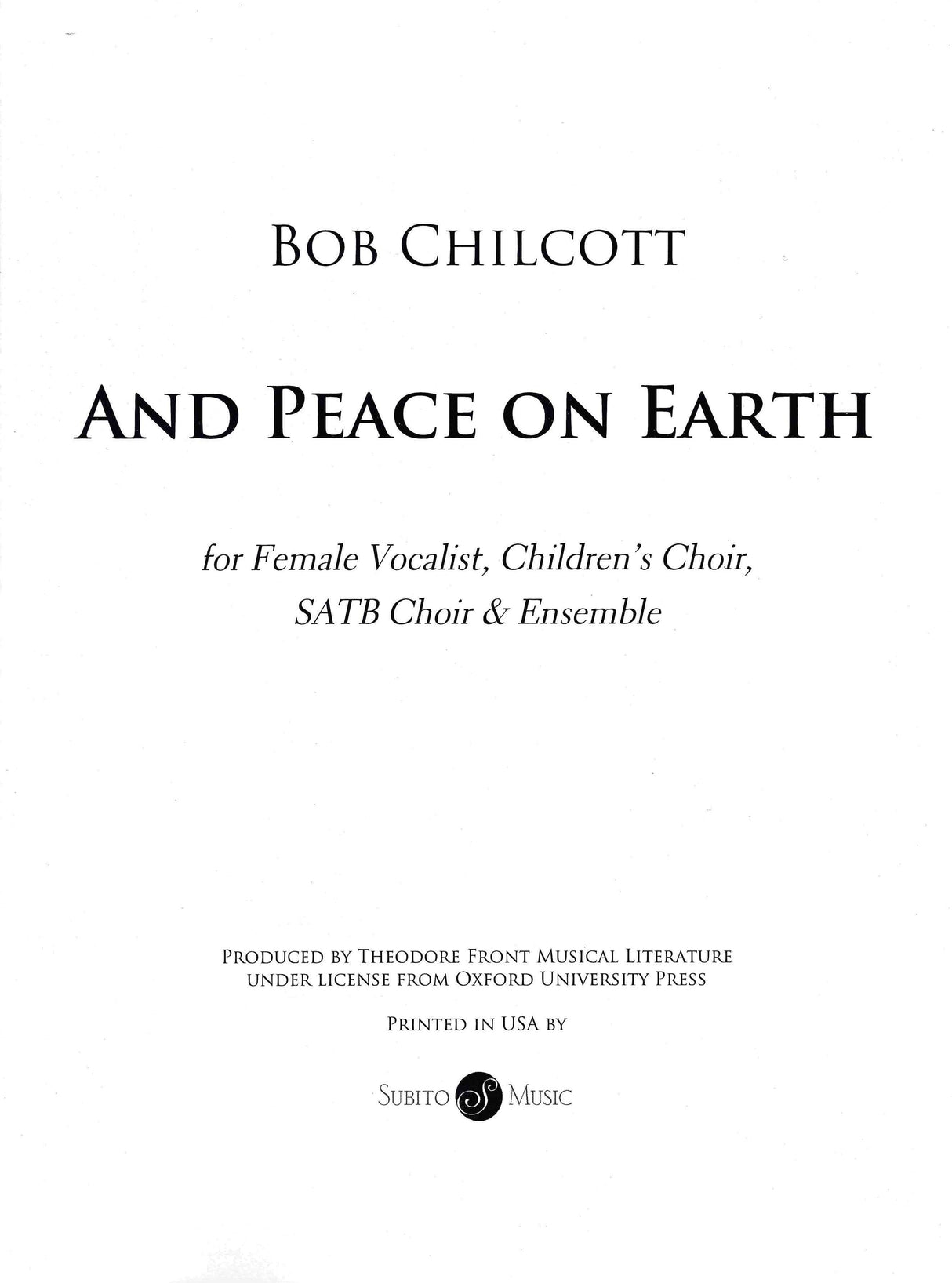 Chilcott: And Peace On Earth