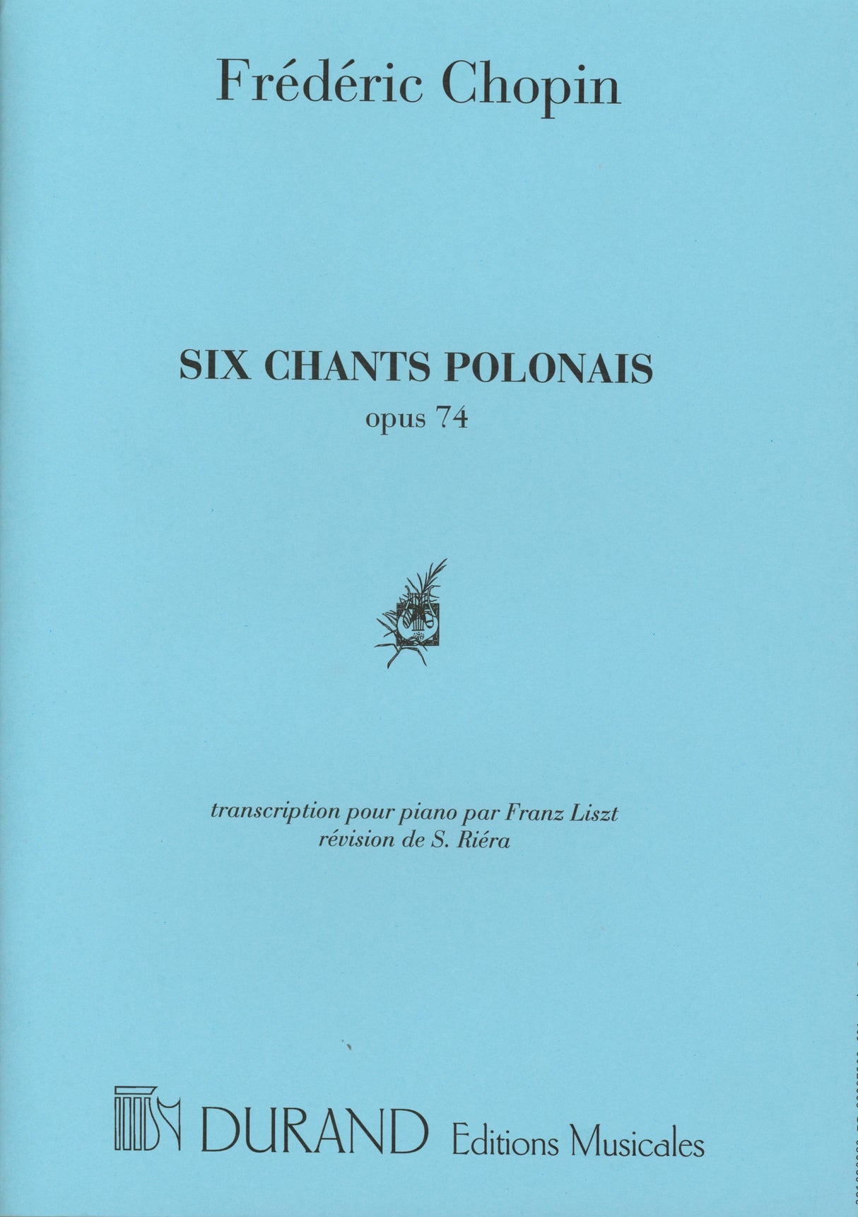Liszt: 6 Polish Songs, S. 480