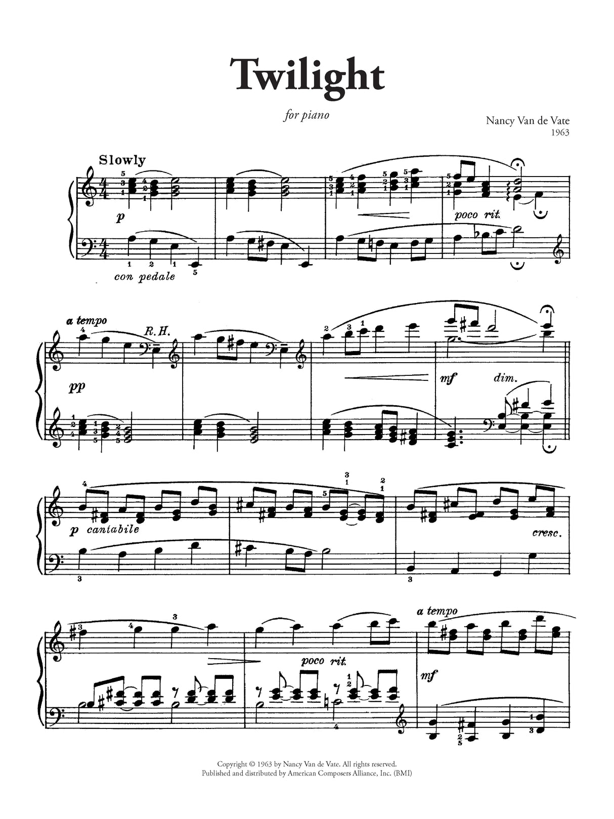 Van de Vate: Twilight