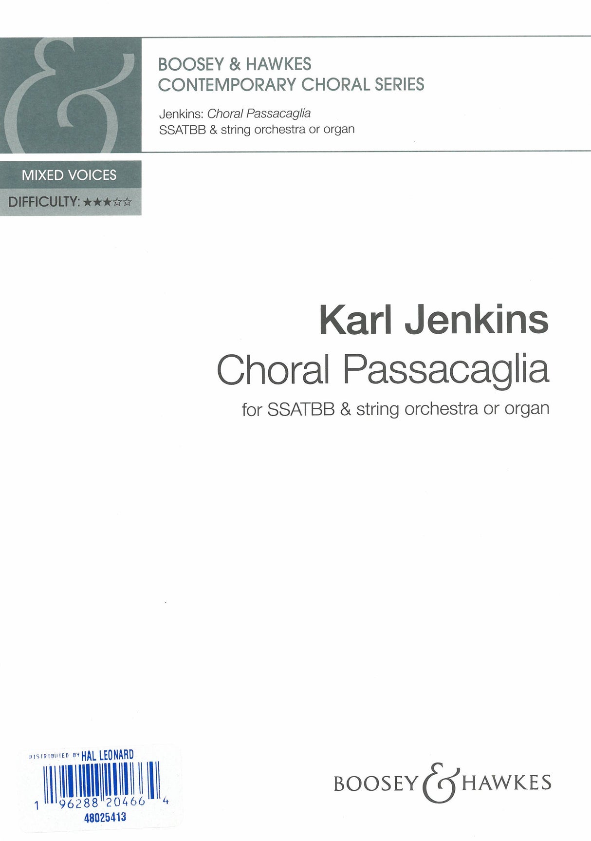 Jenkins: Choral Passacaglia