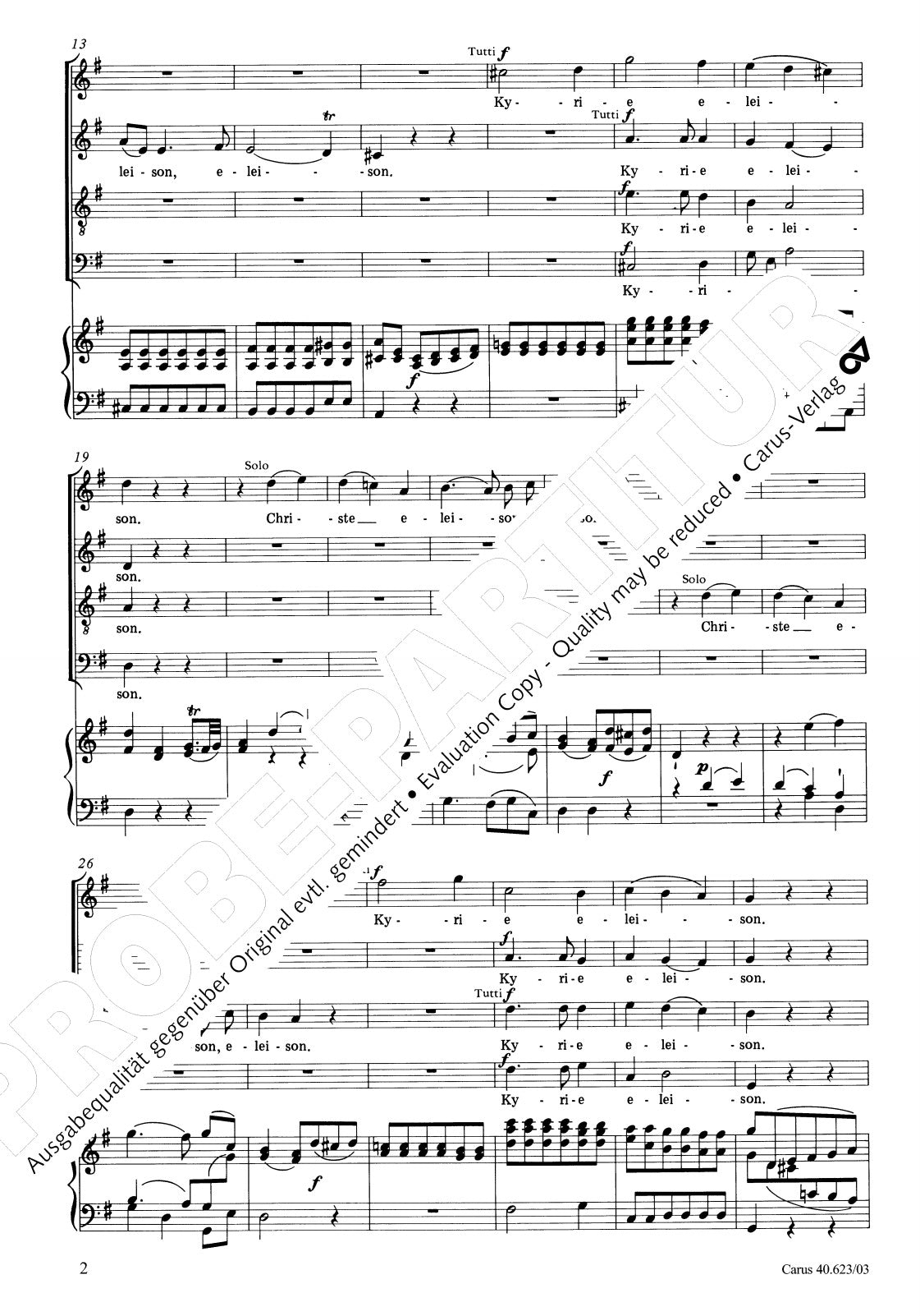 Mozart: Missa brevis in G Major, K. 140 (235d)