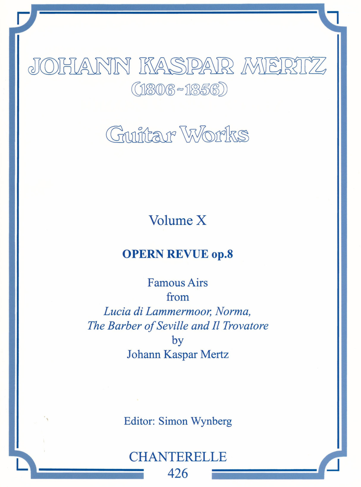 Mertz: Collected Guitar Works - Set of 10 Volumes