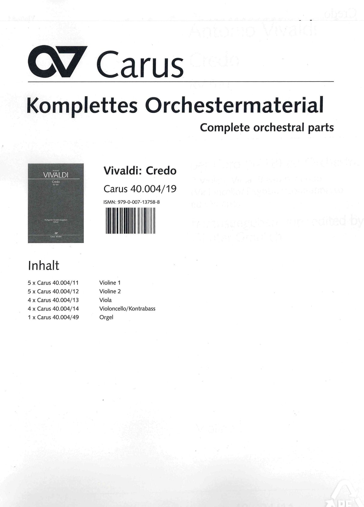 Vivaldi: Credo, RV 591