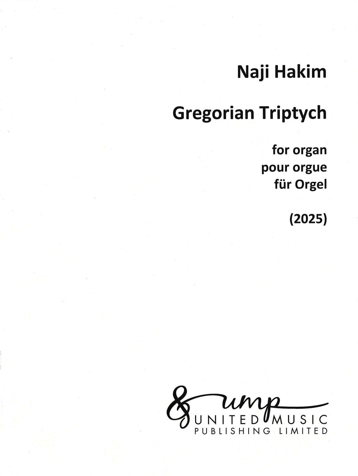 Hakim: Gregorian Triptych