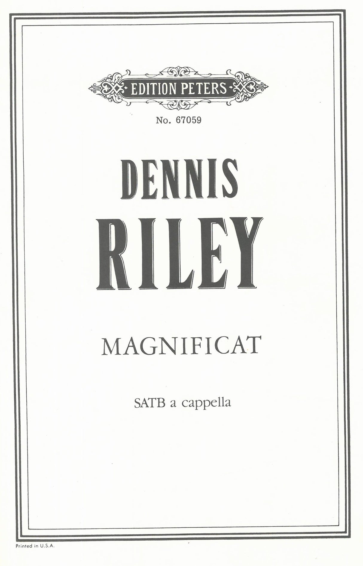 Riley: Magnificat