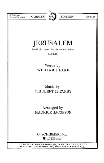 Parry: Jerusalem (arr. for SATB Choir)