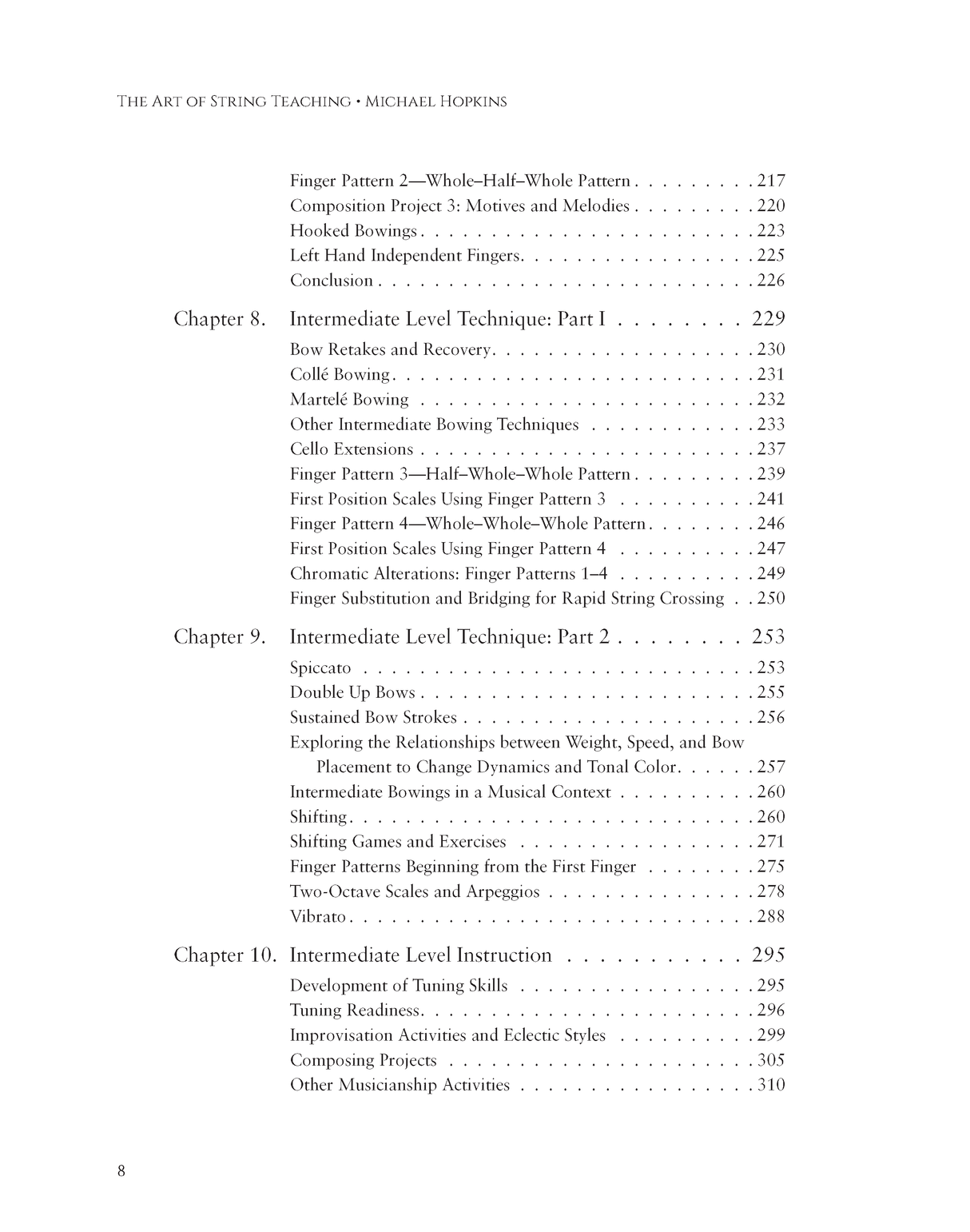 The Art of String Teaching