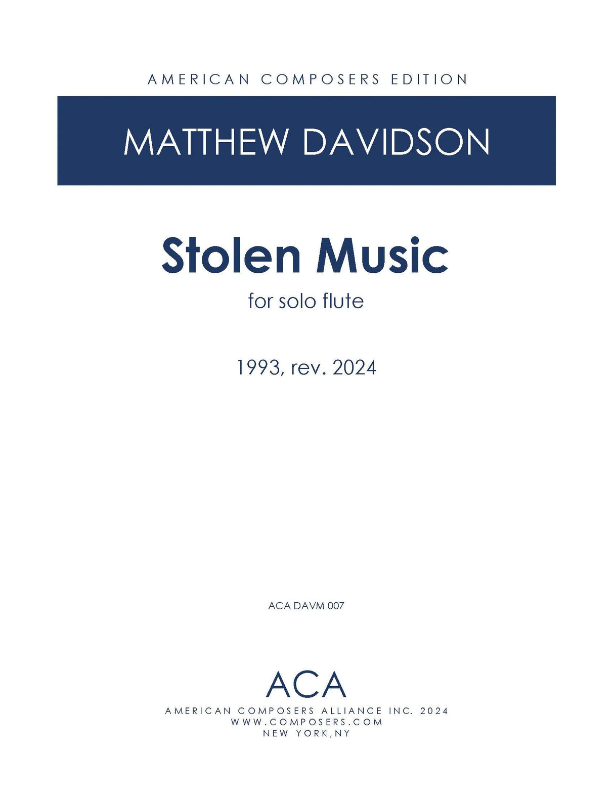 Davidson: Stolen Music