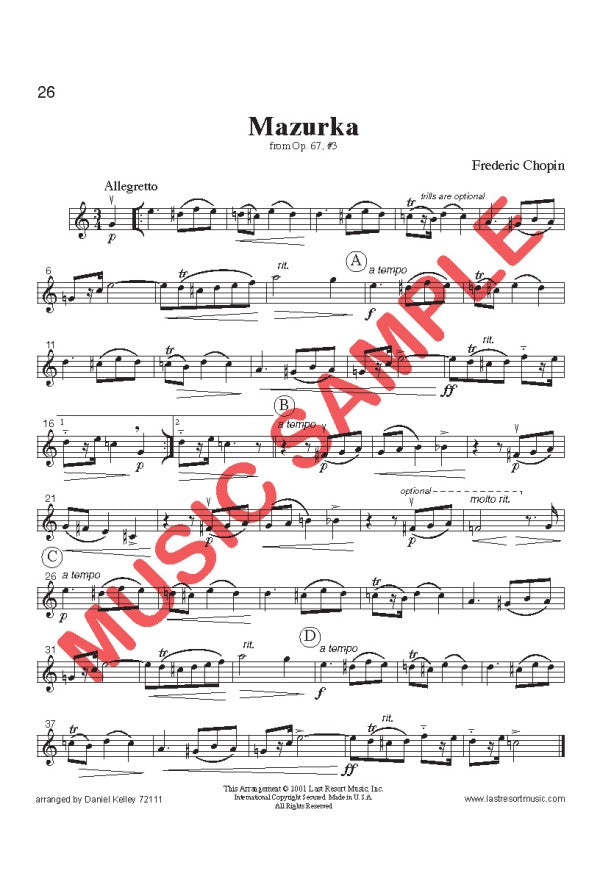 Intermediate Music for Four - Volume 1
