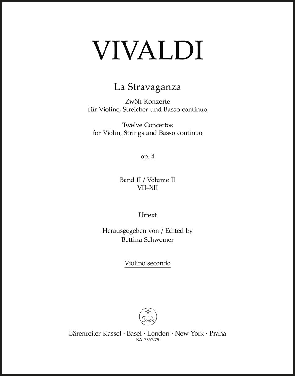 Vivaldi: La Stravaganza, Op. 4 - Volume 2 (Nos. 7-12)