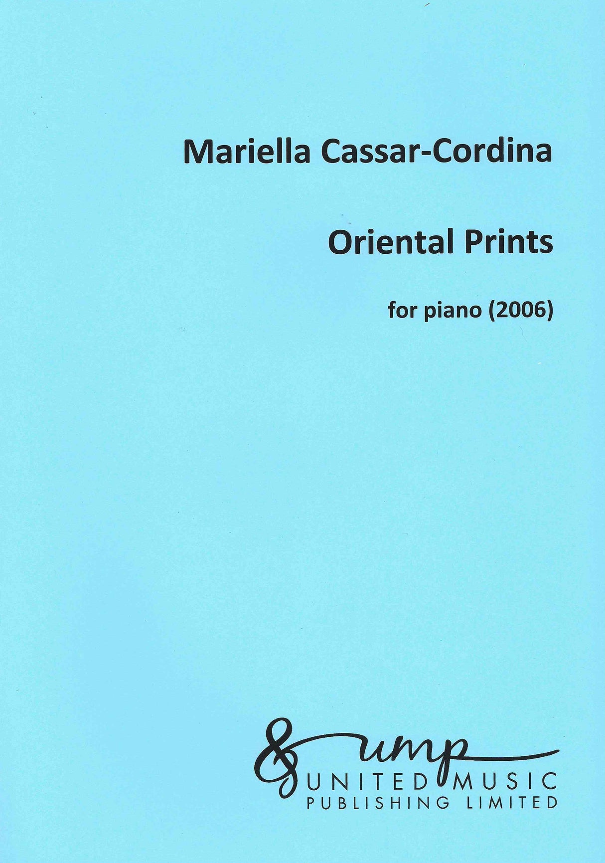 Cassar-Cordina: Oriental Prints