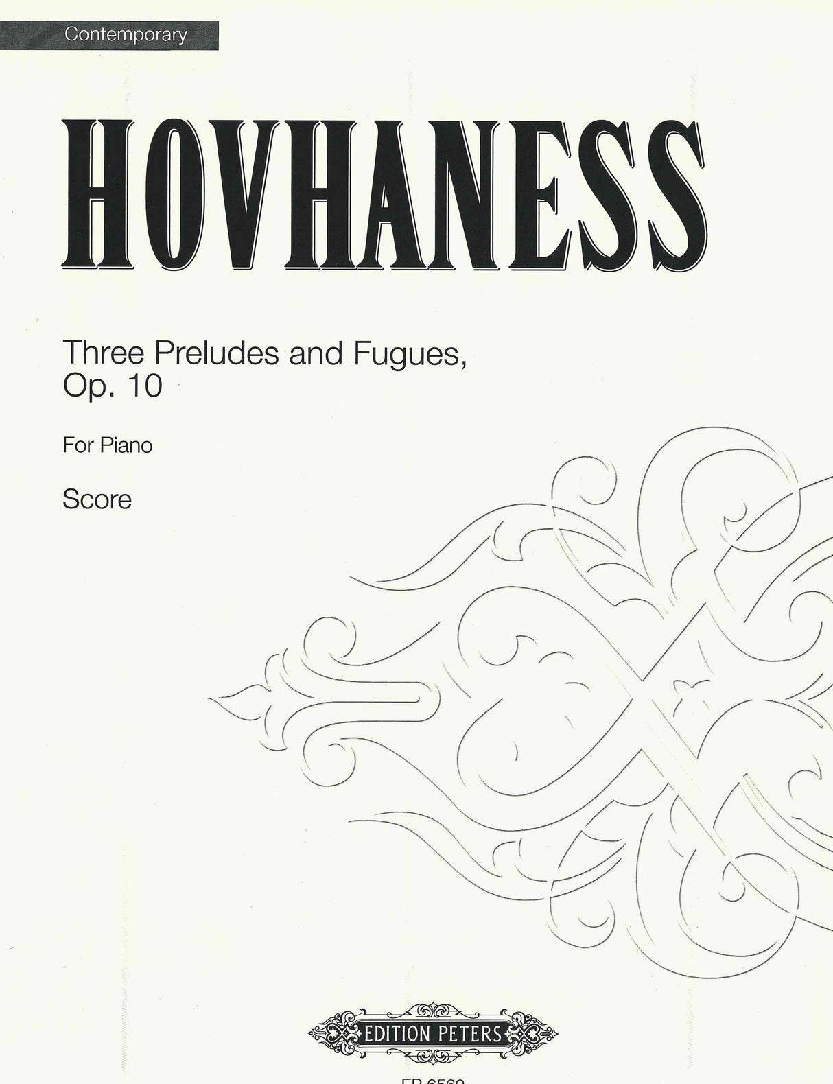 Hovhaness: Three Preludes and Fugues, Op. 10