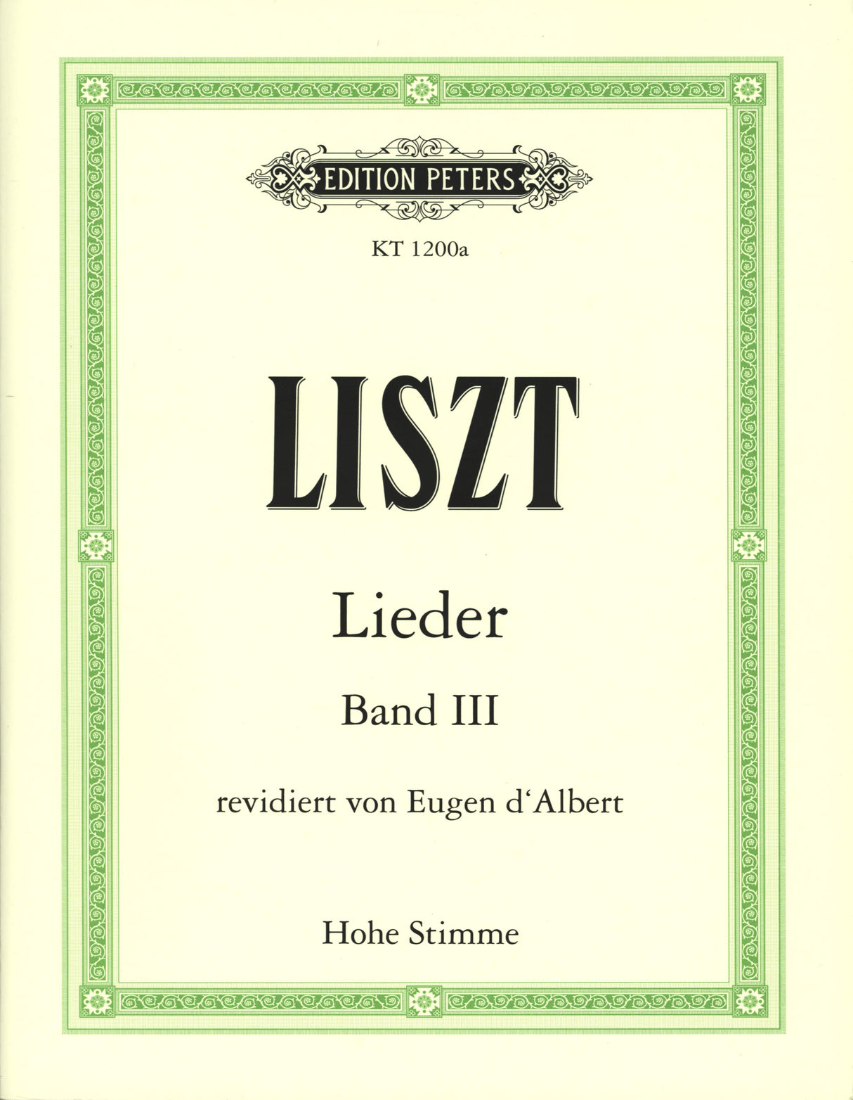 Liszt: Lieder - Volume 3