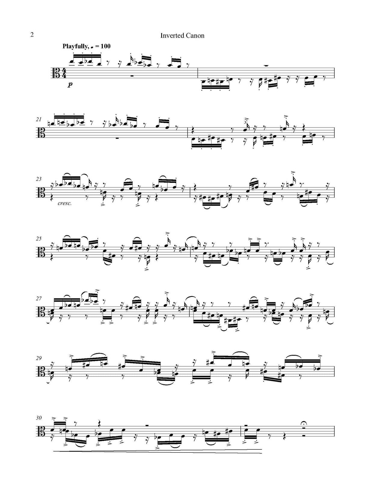 Rockmaker: Canons for Solo Viola