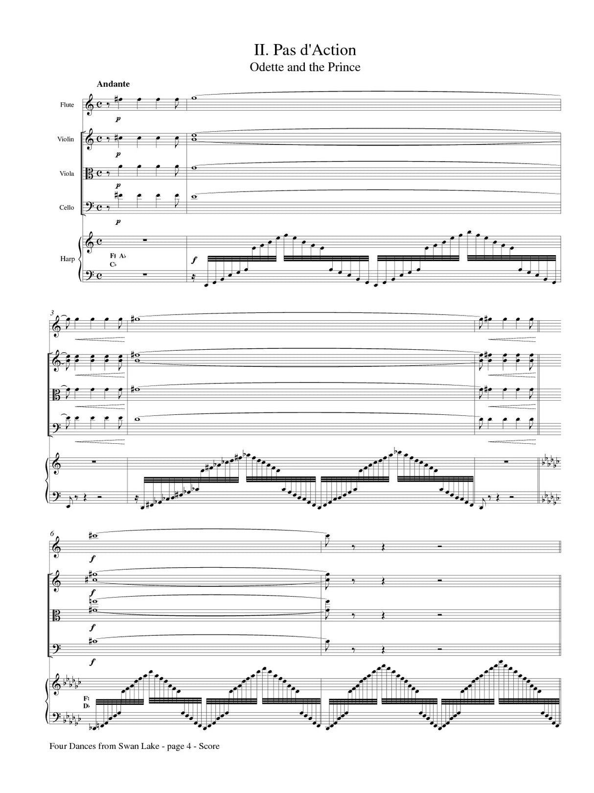 Tchaikovsky: Four Dances from Swan Lake (arr. for harp quintet)