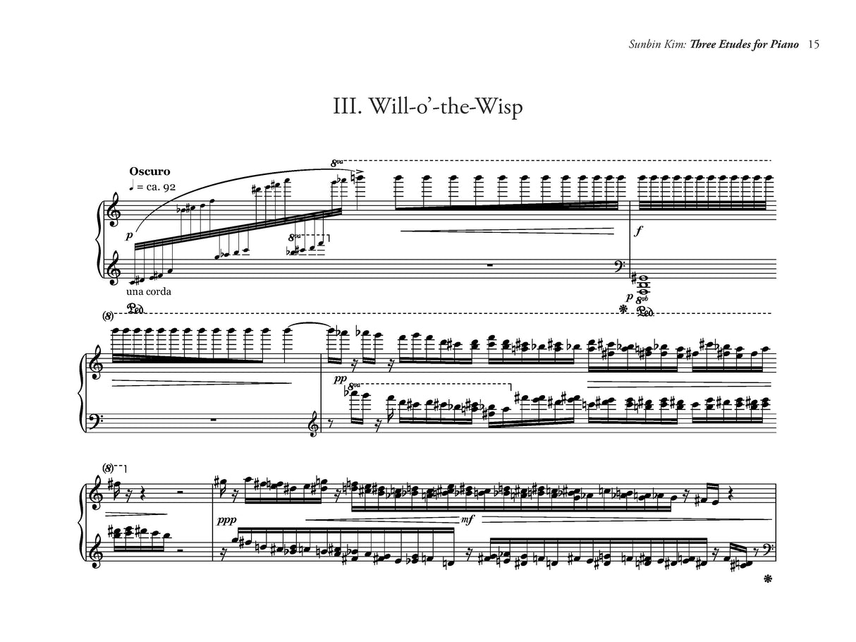 S.C. Kim: 3 Etudes