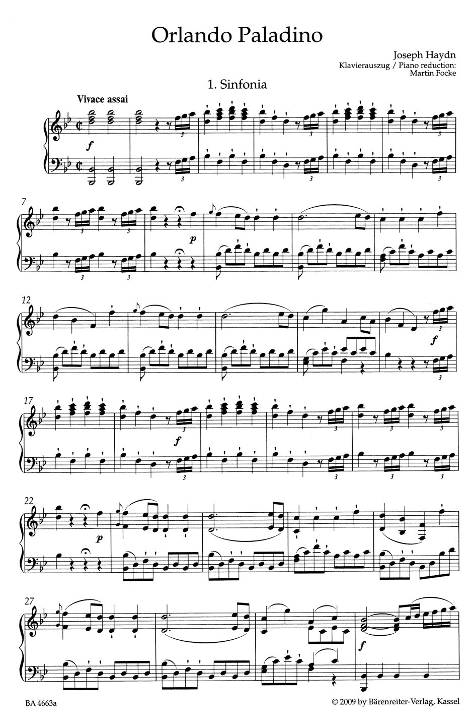 Haydn: Orlando paladino, Hob.XXVIII:11