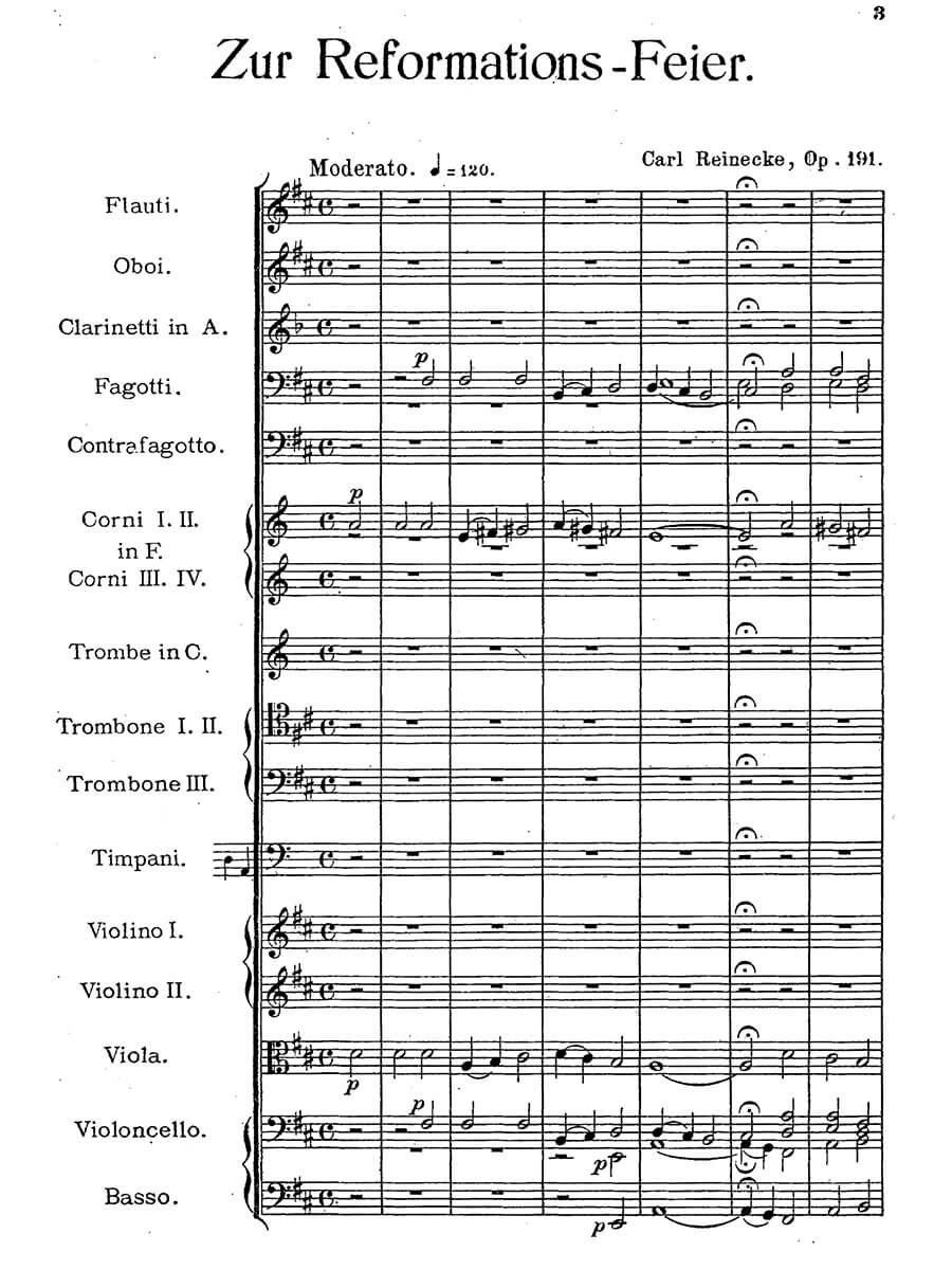 Reinecke: Zur Reformationsfeier Overture