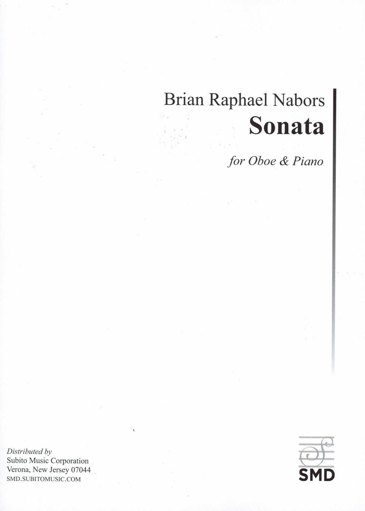 Nabors: Oboe Sonata