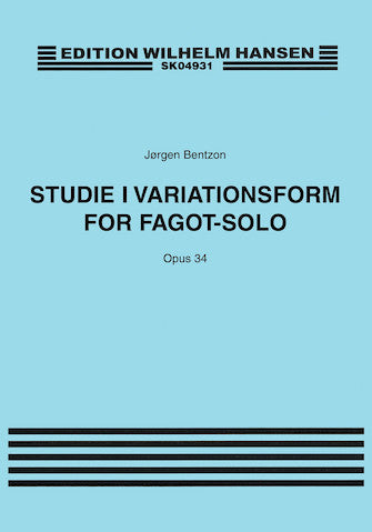 Bentzon: Studie I Variationsform, Op. 34
