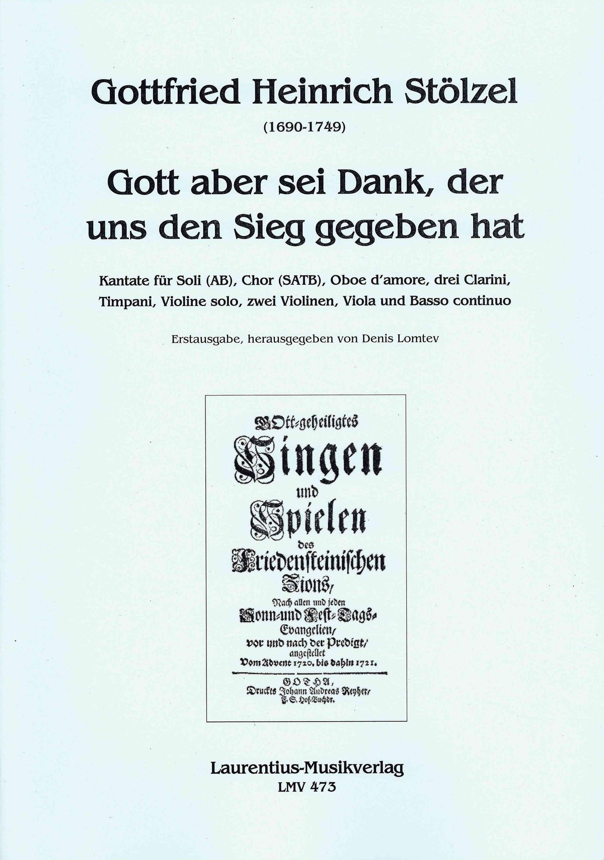 Stölzel: Gott aber sei Dank, der uns den Sieg gegeben hat