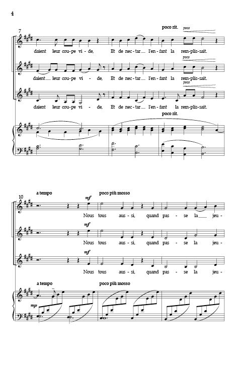 Chausson: Hébé (arr. for SSA)