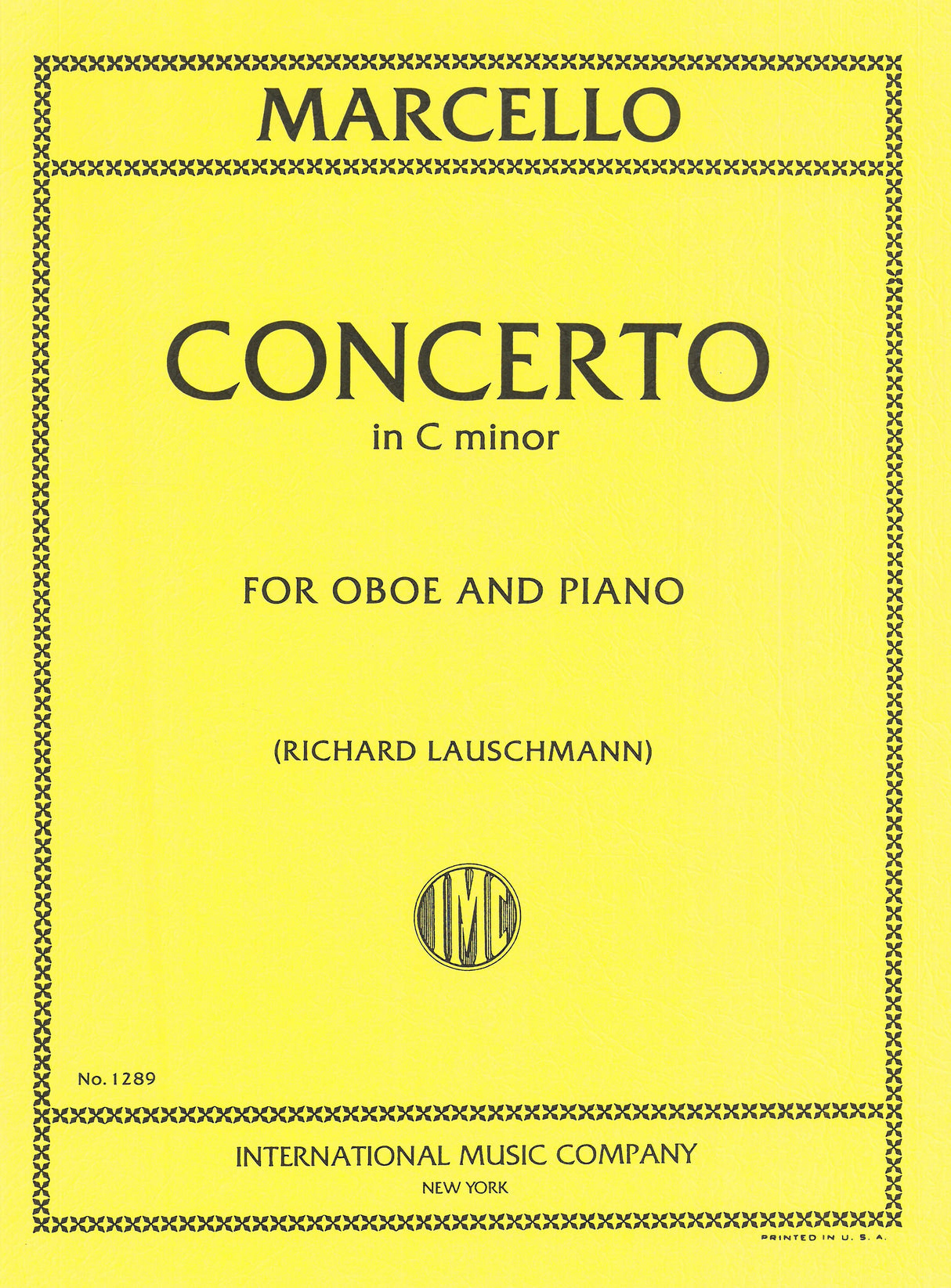 Marcello: Oboe Concerto in C Minor