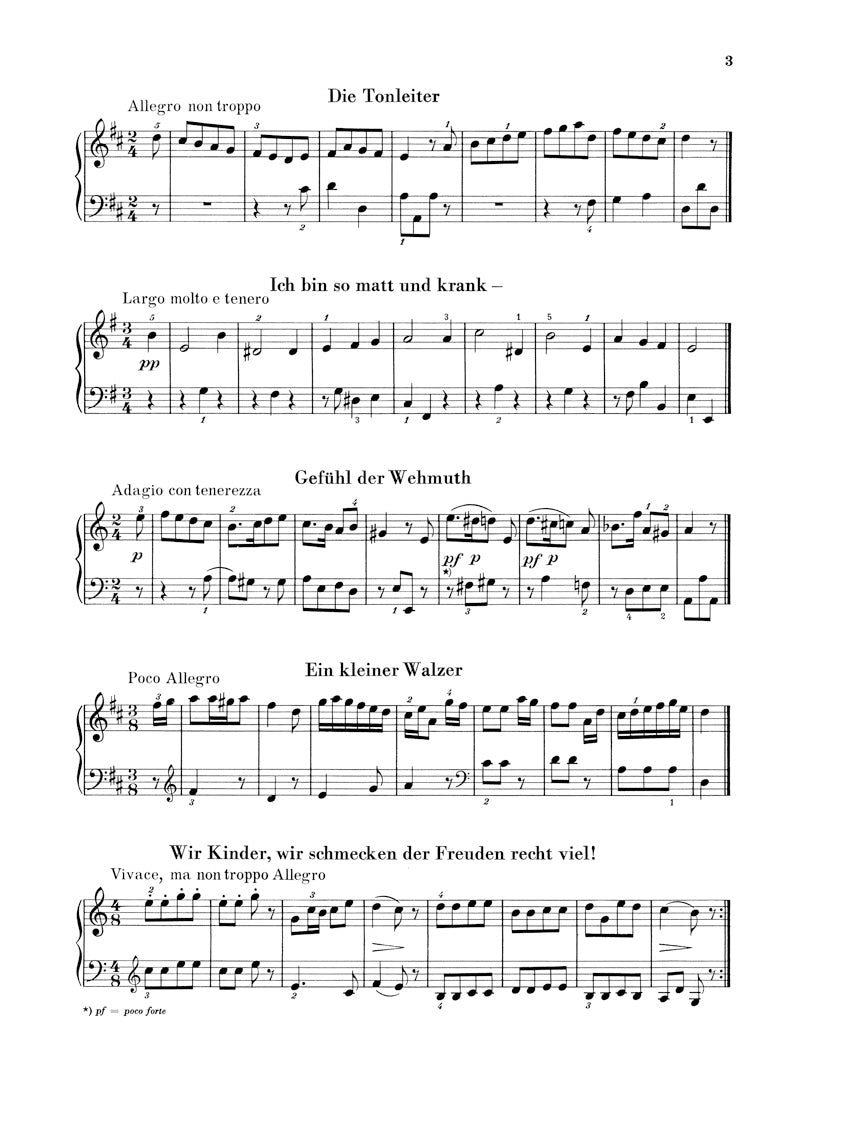 Easy Piano Pieces - Volume 1 (Classical and Romantic Eras)
