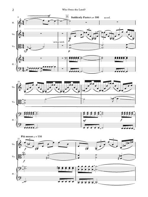 Mazzoli: Who Owns the Land? (Version for Tenor & Ensemble)