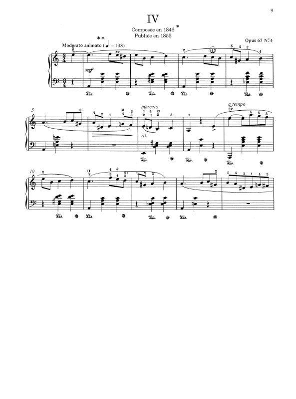 Chopin: Mazurkas, Op. posth. 67