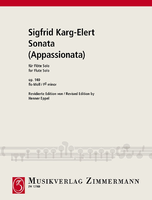Karg-Elert: Sonata (Appassionata), Op. 140