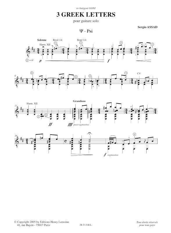 Assad: 3 Greek Letters