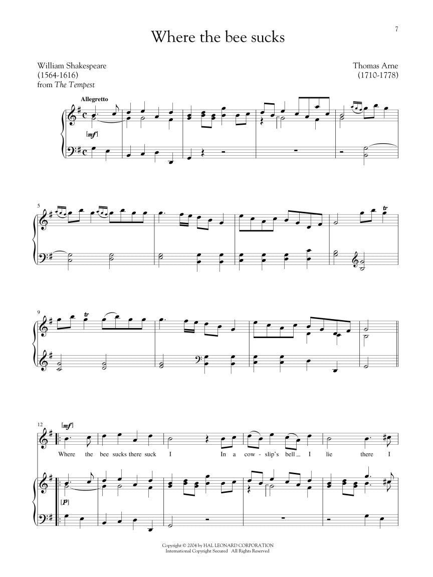 Standard Vocal Literature – Soprano