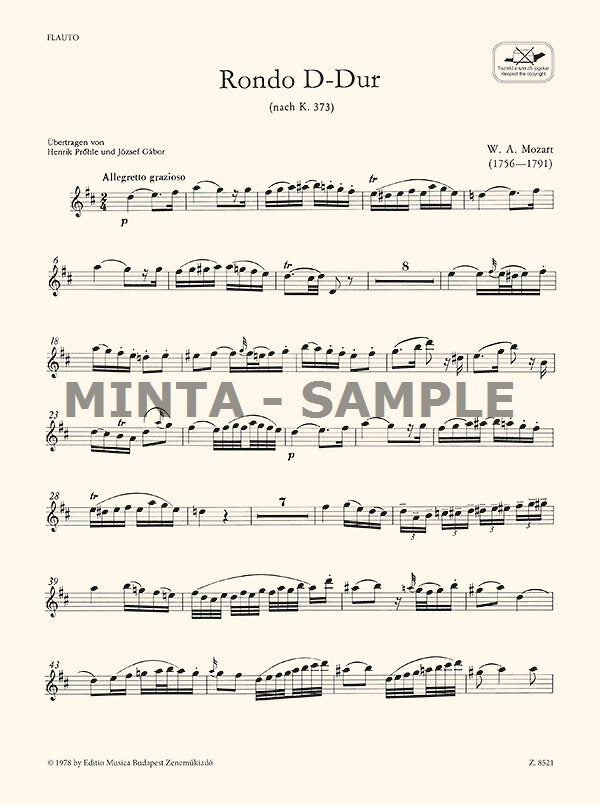 Mozart: Rondo, K. 373 (arr. for flute & piano)