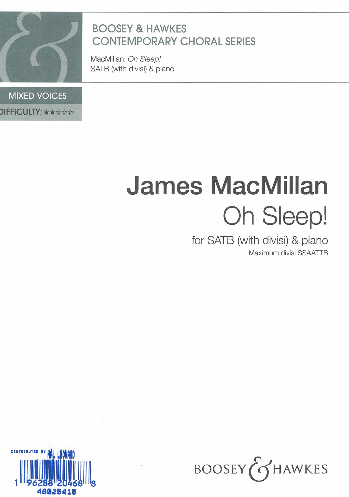 MacMillan: Oh Sleep!