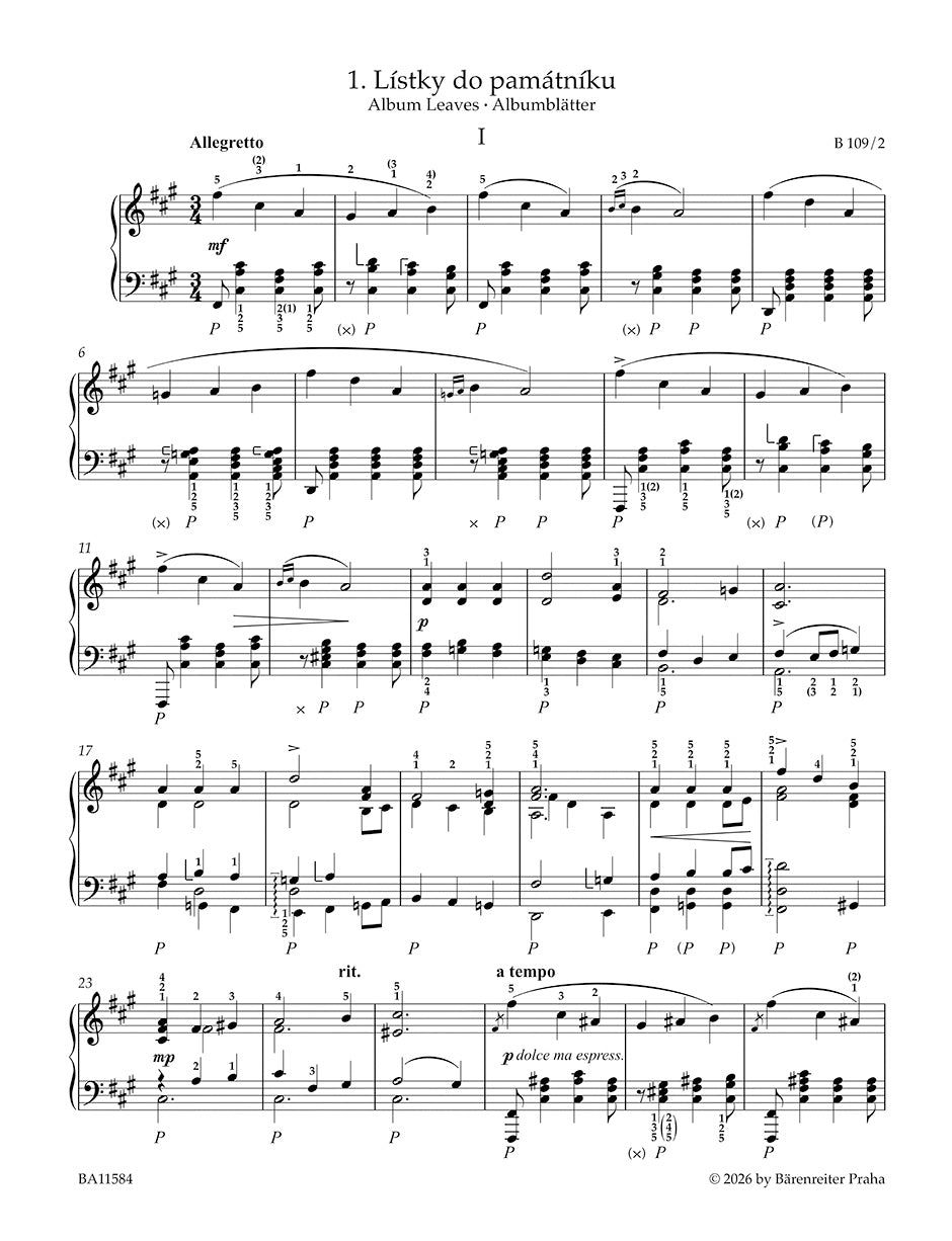 Dvořák: Easy Piano Pieces and Dances