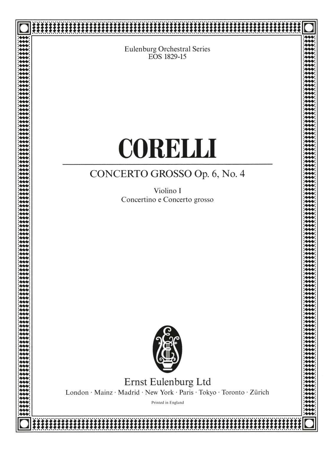 Corelli: Concerto grosso in D Major, Op. 6, No. 4