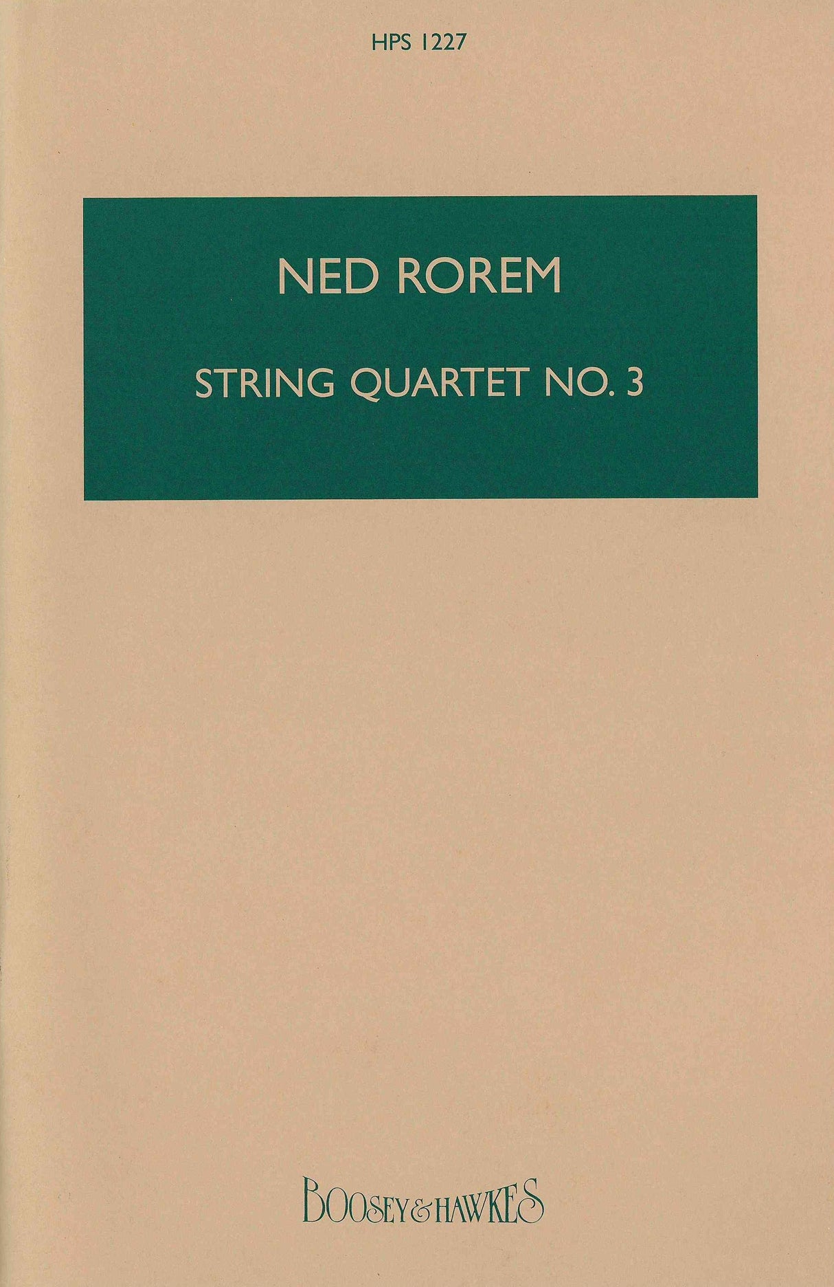 Rorem: String Quartet No. 3