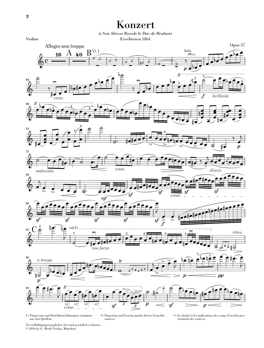 Vieuxtemps: Violin Concerto No. 5 in A Minor, Op. 37