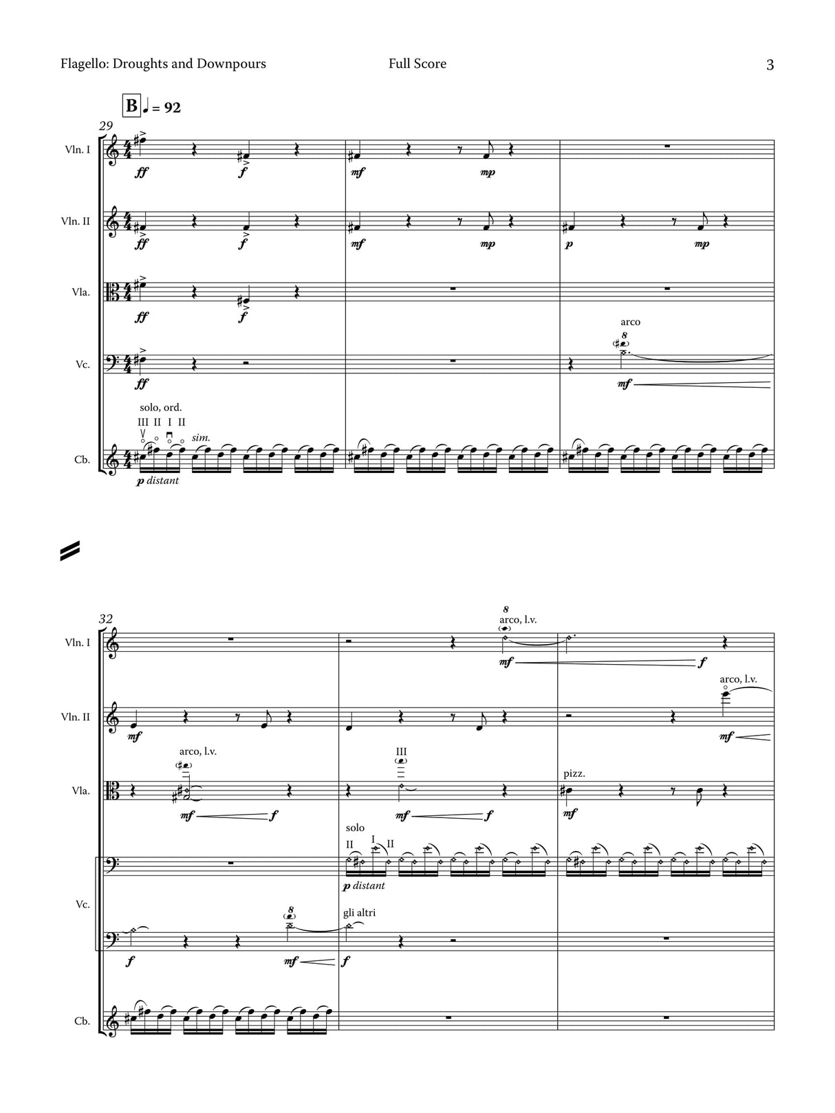 Flagello: Droughts and Downpours (Version for String Orchestra)