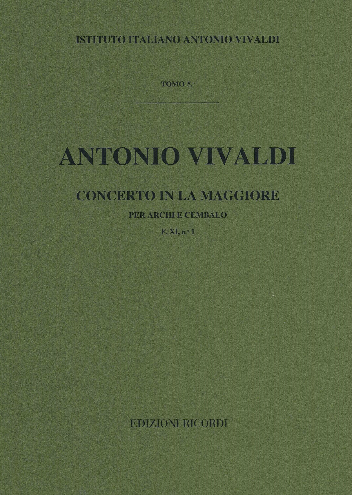Vivaldi: String Concerto in A Major, RV 159