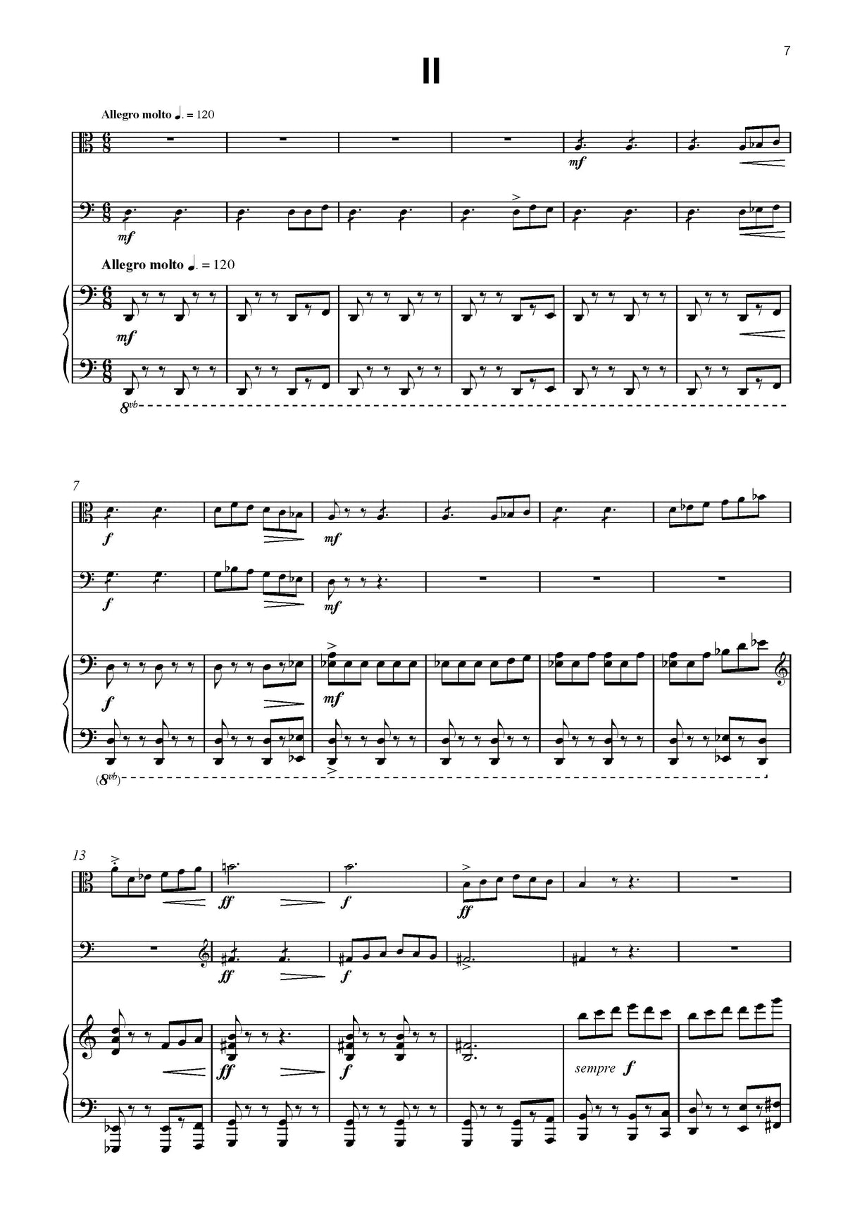 Van de Vate: Trio (Version for Horn, Viola, and Piano)