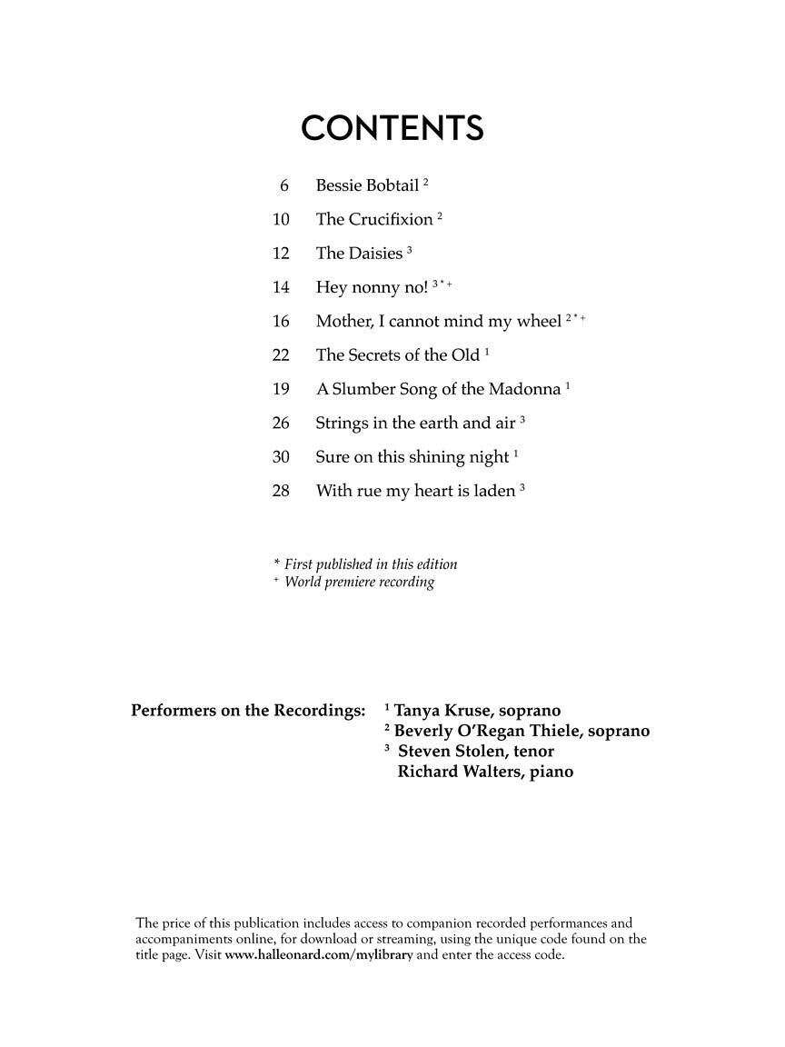 Barber: 10 Selected Songs