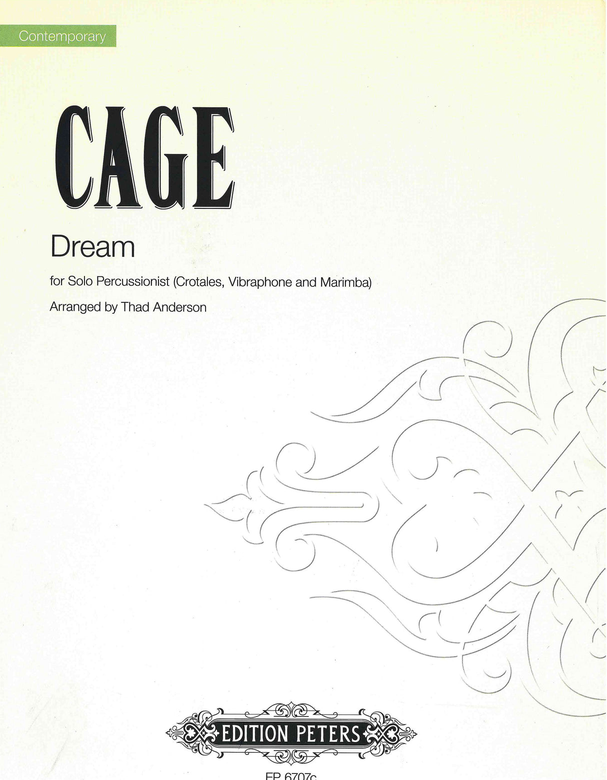 Cage: Dream - Version for Percussion