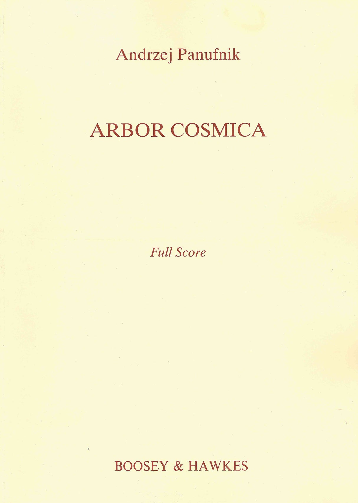Panufnik: Arbor Cosmica