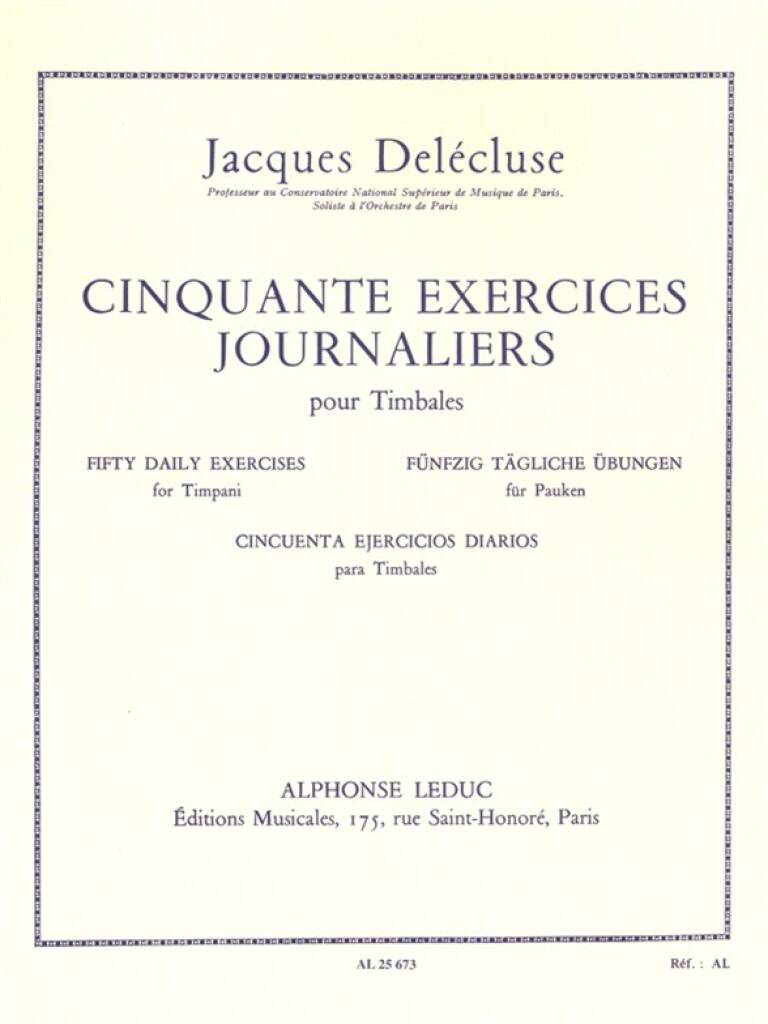 Delécluse: 50 Daily Exercises for Timpani