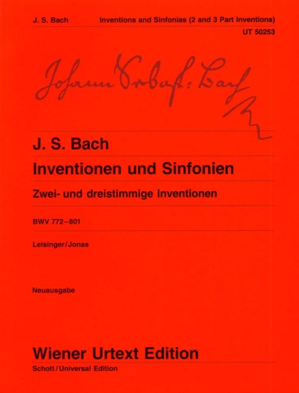 Bach: Inventions and Sinfonias, BWV 772-801