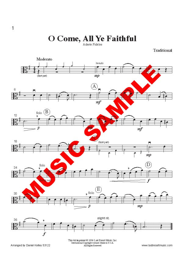 Intermediate Music for Three - Christmas