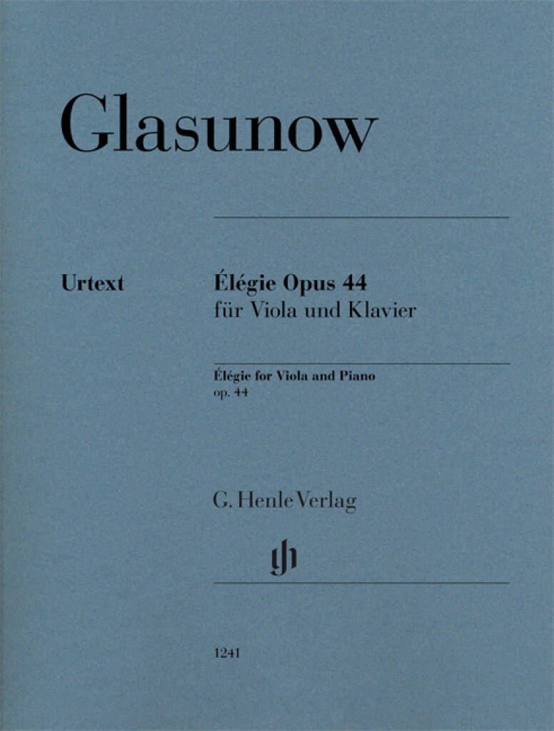 Glazunov: Élégie, Op. 44